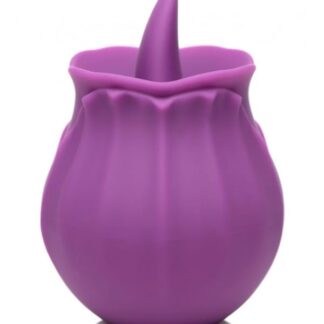 Bloomgasm Wild Violet Licking Silicone Stimulator - Purple