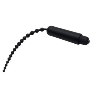 Dark Rod Vibrating Beaded Silicone Sound