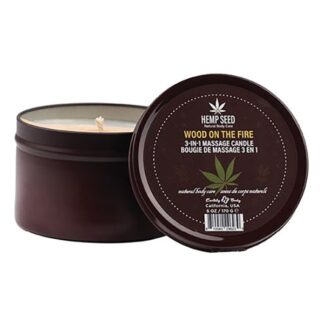 Earthly Body 2023 Holiday 3-in-1 Massage Candle - Wood On The Fire