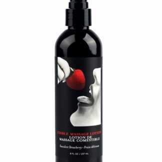 Edible Massage Lotion - Strawberry - 8 oz.
