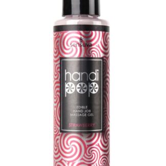 Handipop Edible Handjob Massage Gel - Strawberry - 4.2 oz.