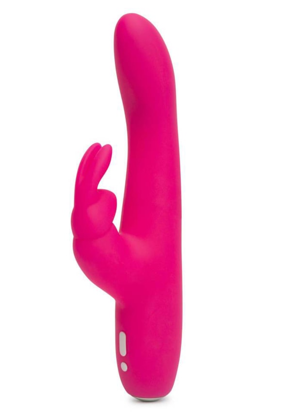 Happy Rabbit Slimline Curve Rechargeable Rabbit Vibrator - Pink