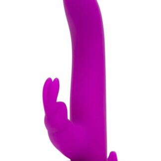 Happy Rabbit Vibrating Strap On Harness Set - Purple