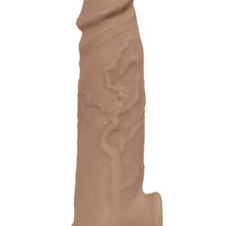 Natural RealSkin Vibrating Penis Xtender - Caramel