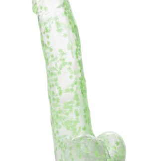 Naughty Bits I Leaf Dick Glow-in-the-Dark Weed Leaf Dildo