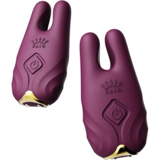 Nave Vibrating Nipple Clamps - Purple