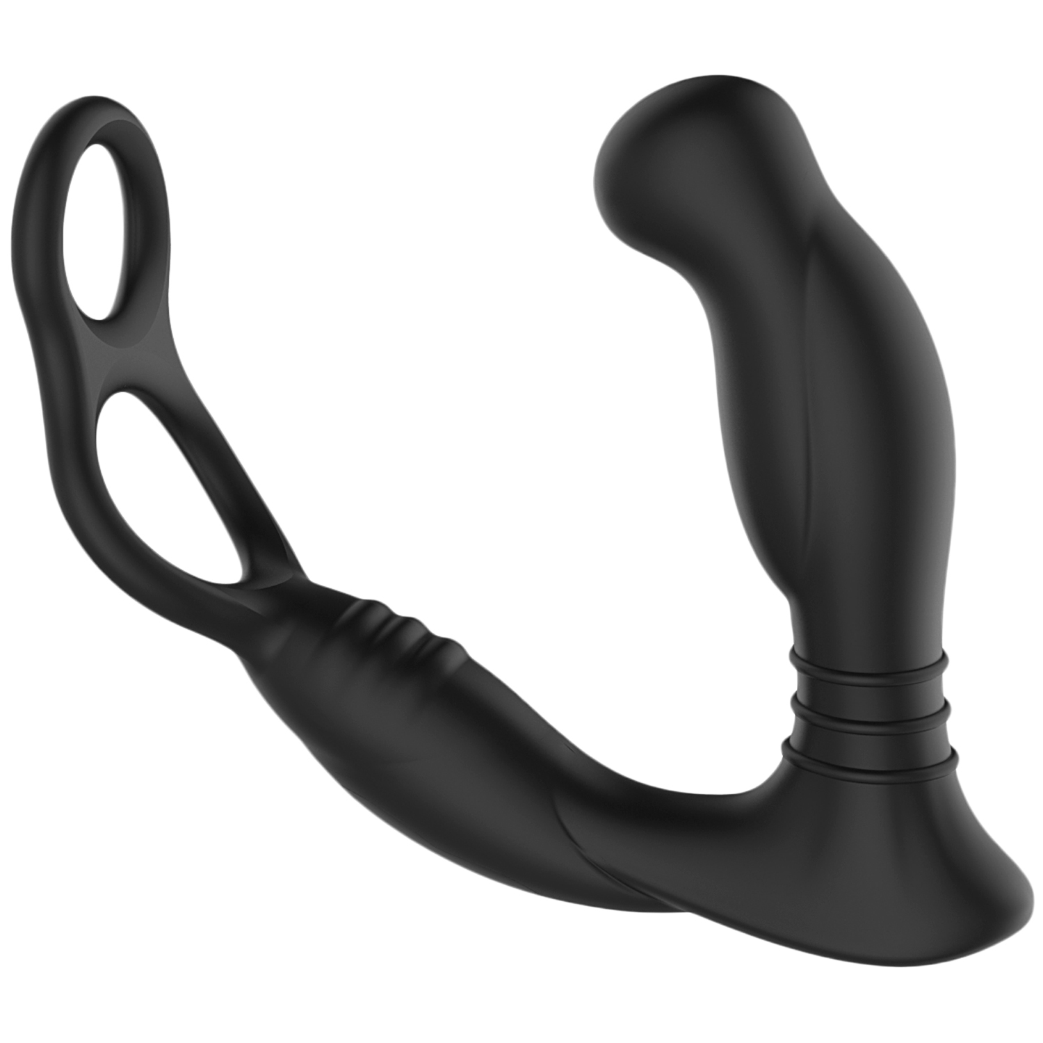 Nexus Simul8 Prostate Vibrator with Cock Ring - Black