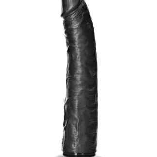 RealRock Slim Realistic Dildo with Suction Cup 8" - Black