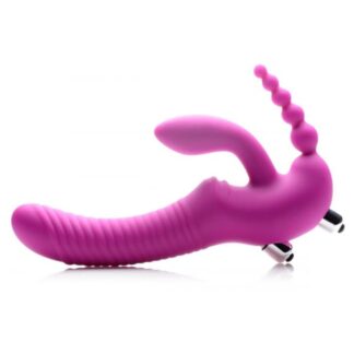 Regal Rider Vibrating Strapless Triple G Dildo