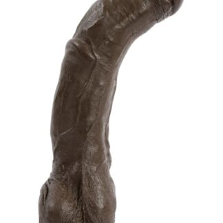 Signature Cocks - Black Thunder 12" Realistic Cock with Removable Vac-U-Lock™ Suction Cup