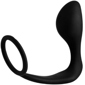Sinful Cock Ring with Prostate Stimulator - Black