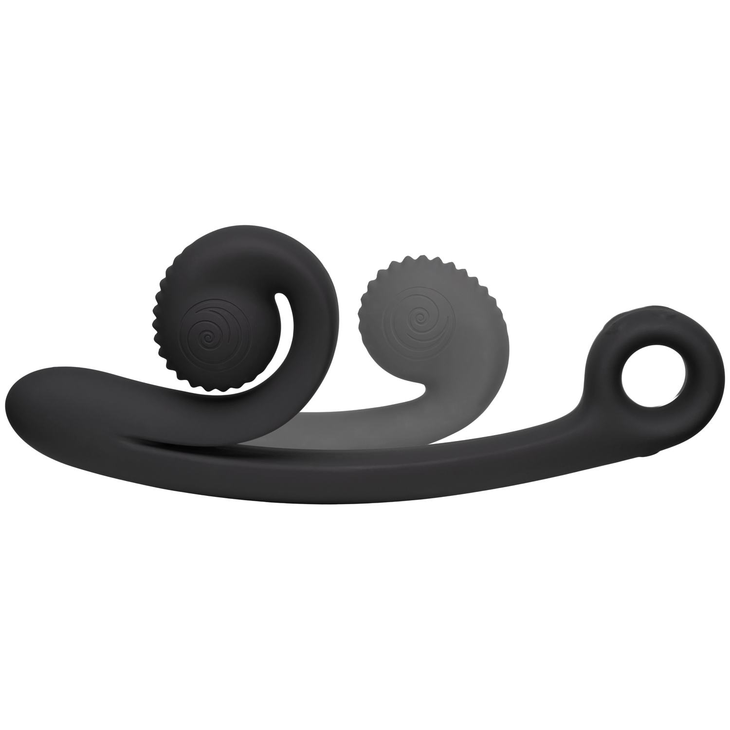 Snail Vibe Curve Rechargeable Dual Stimulator - Black