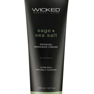 Wicked Sensual Massage Cream - Sage and Sea Salt - 4 oz.