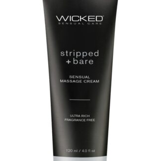 Wicked Sensual Massage Cream - Stripped and Bare - 4 oz.