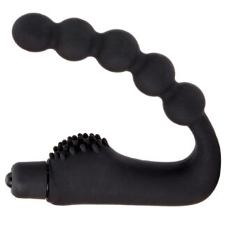 Sinful Beaded Prostate Vibrator - Black