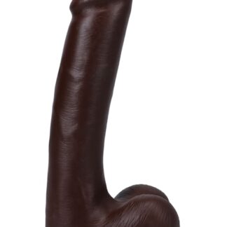 The Realistic Cock - With Removable Vac-U-Lock Suction Cup - ULTRASKYN - 9" (with Balls) - Chocolate