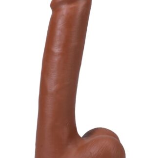 The Realistic Cock - With Removable Vac-U-Lock Suction Cup - ULTRASKYN - 9" (with Balls) - Caramel