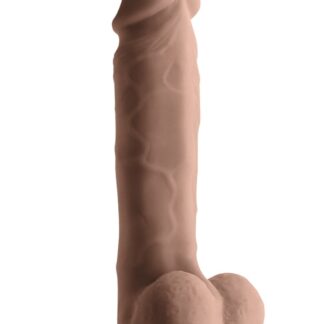 Lion's Den Intimate Pleasures John Dual Density 7" Dildo - Chocolate