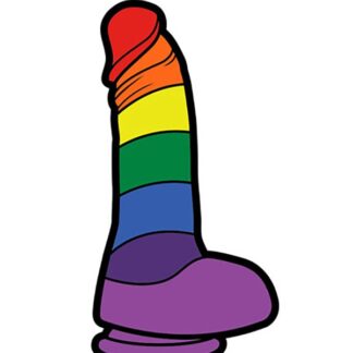 Rainbow Dildo Enamel Pin