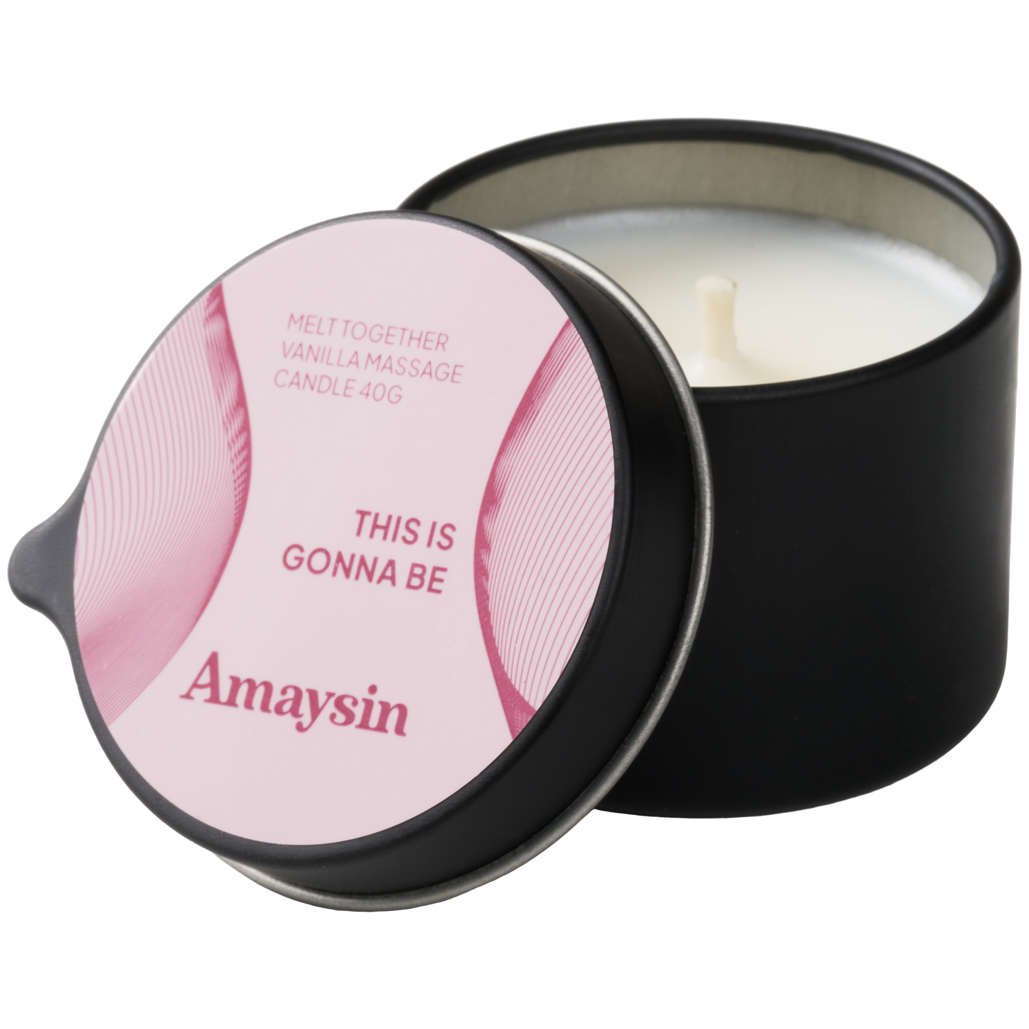 Amaysin Melt Together Vanilla Massage Candle - White