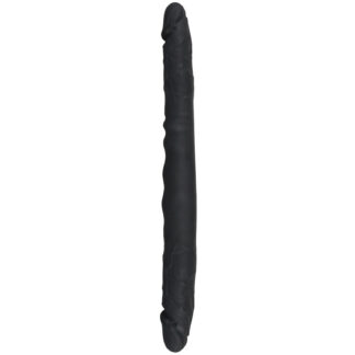 Bad Kitty Silicone Double Dildo 15.7 inches - Black