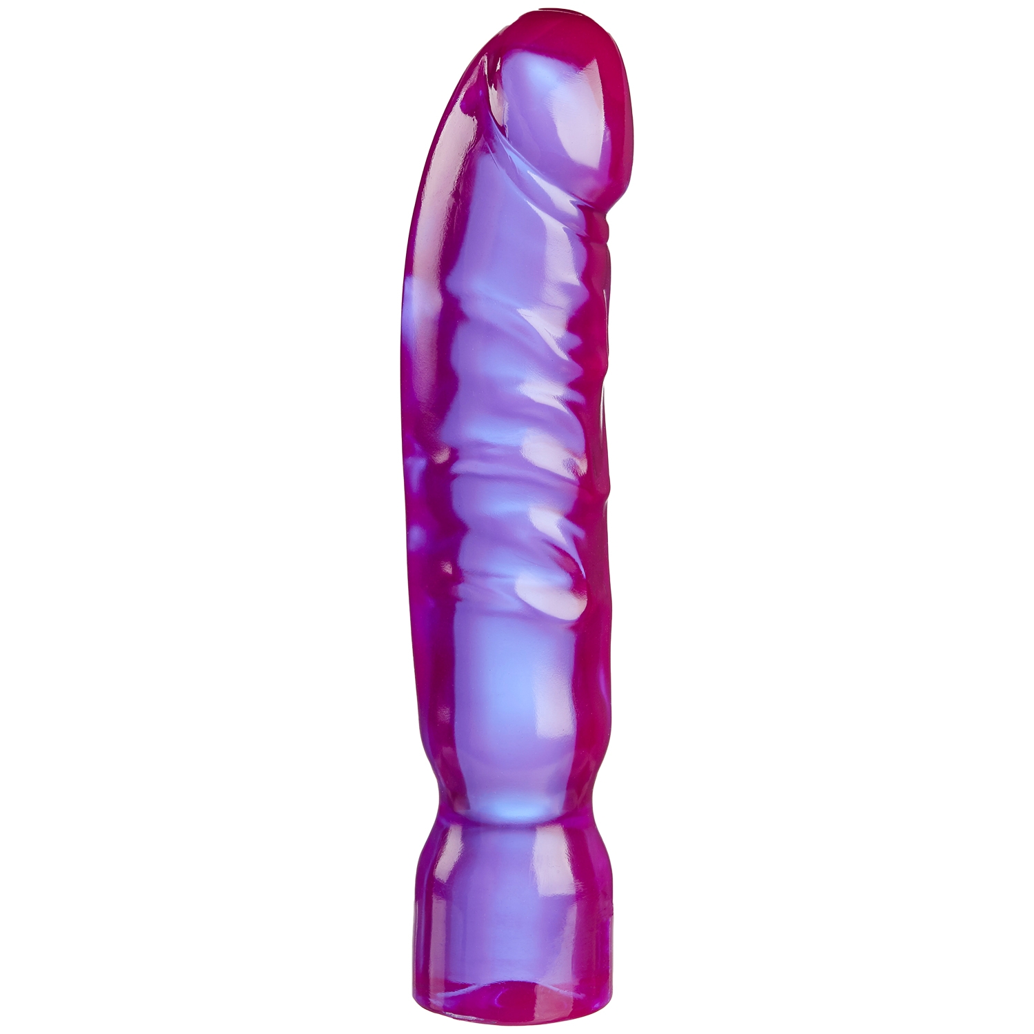 Crystal Jellies Big Boy Dildo 11.8 inches - Purple