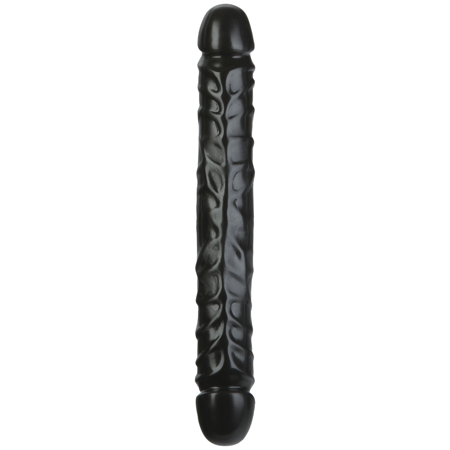 Doc Johnson Jr. Veined Double Dildo - Black