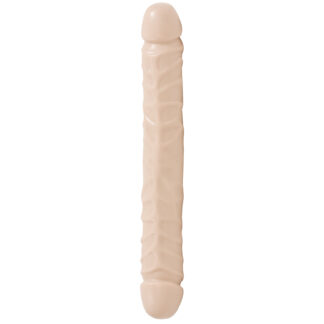 Doc Johnson Jr. Veined Double Dildo - Nude