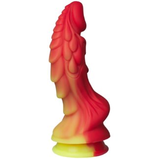 Fantasm Tales Red Dragon Silicone Dildo 8.6 inches - Red