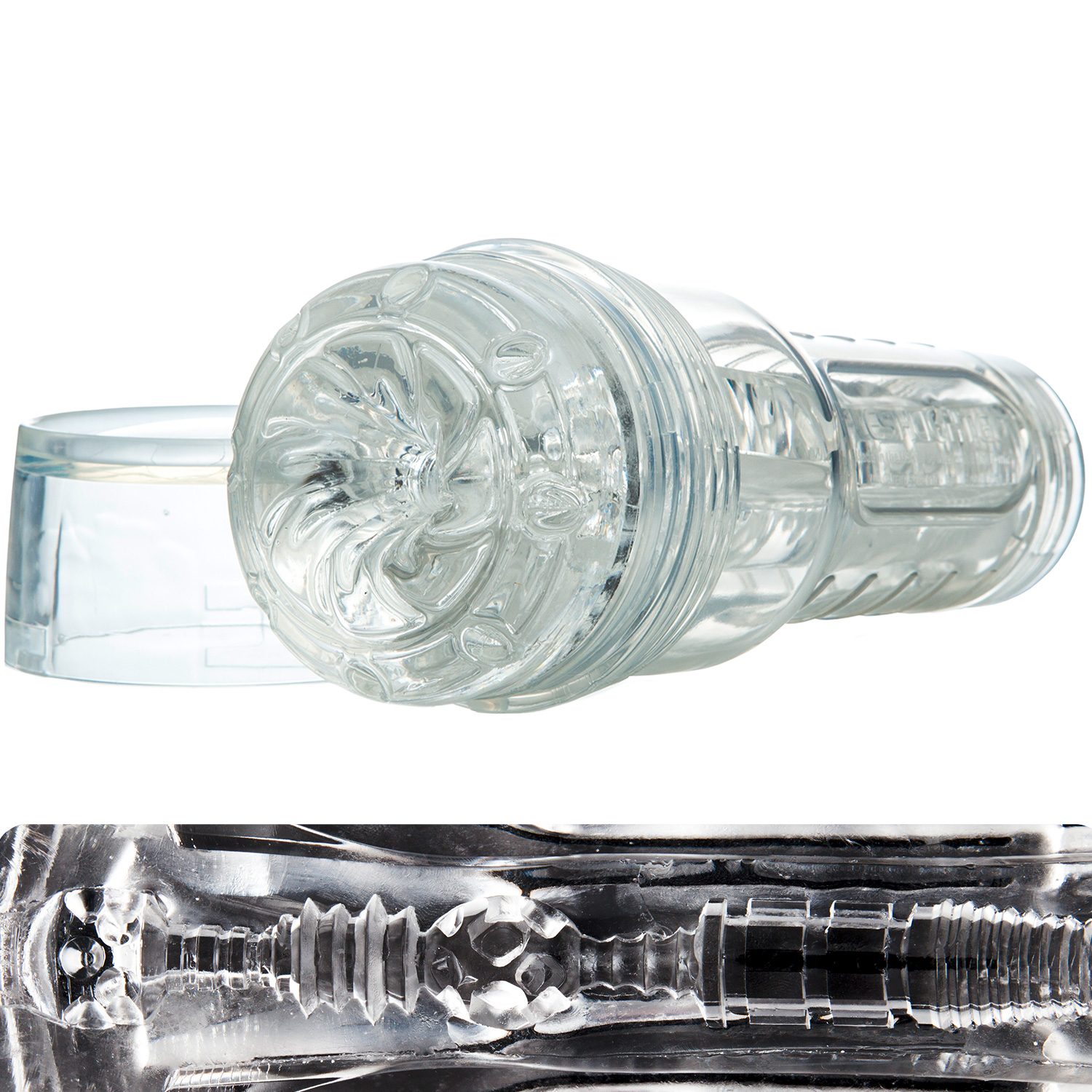 Fleshlight GO Torque Ice Transparent Masturbator - Clear