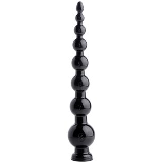 Hosed Graduated Beaded Hose 19.6 inches - Black