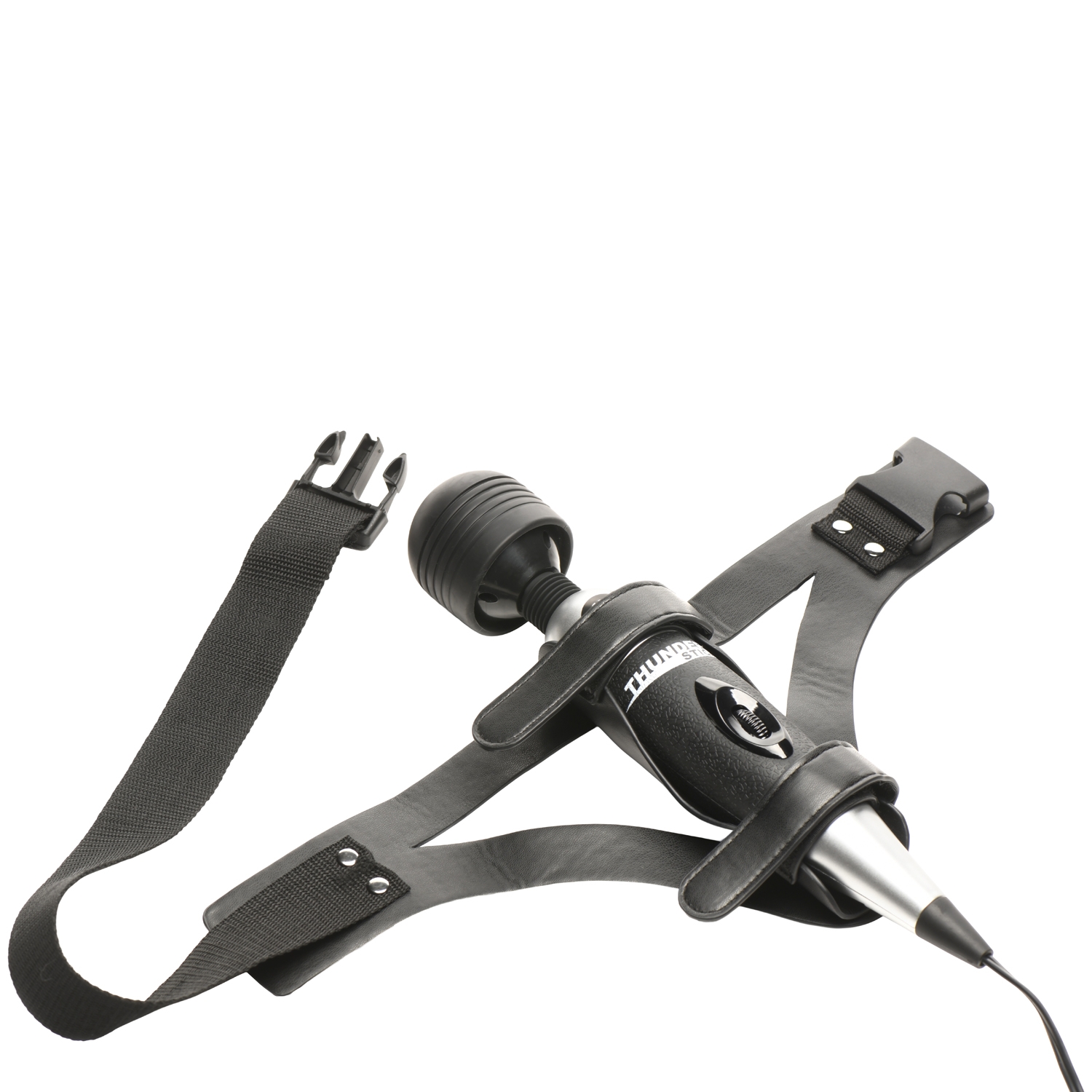 Master Series Thunder Strap Wand Thigh Harness - Black