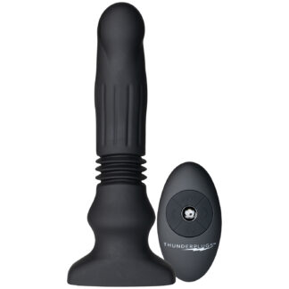 Thunderplugs Swelling and Thrusting Butt Plug - Black