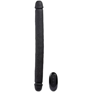 Willie City Realistic Vibrating Double Dildo 40 cm - Black