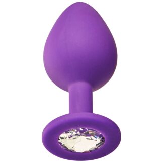 baseks Jewelled Butt Plug Medium - Purple