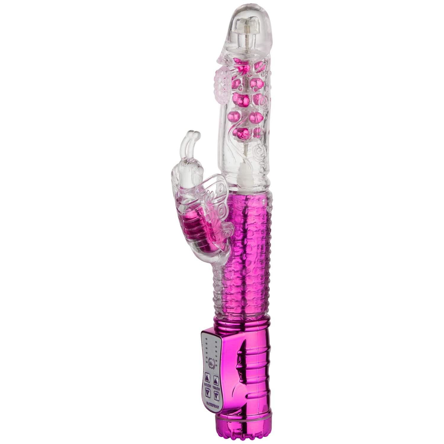 baseks Thrusting G-spot Butterfly Vibrator Rechargeable - Fuchsia