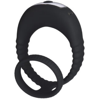 MR.MEMBR Double Vibrating Cock Ring - Black