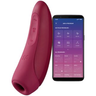 Satisfyer Curvy 1+ Clitoral Suction Vibrator - Bordeaux