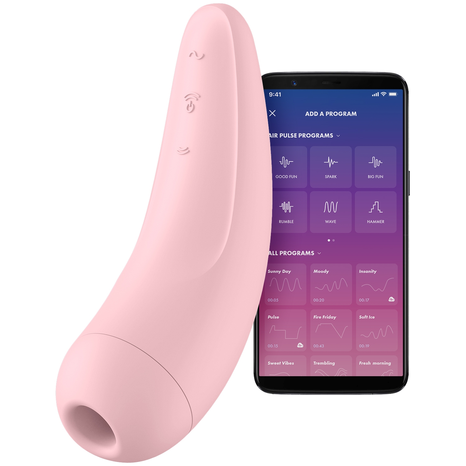 Satisfyer Curvy 2 App-controlled Clitoral Stimulator - Rose