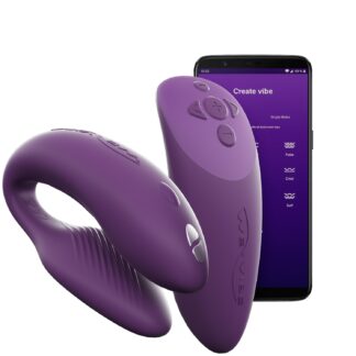 We-Vibe Chorus App and Remote Control Couple's Vibrator - Purple