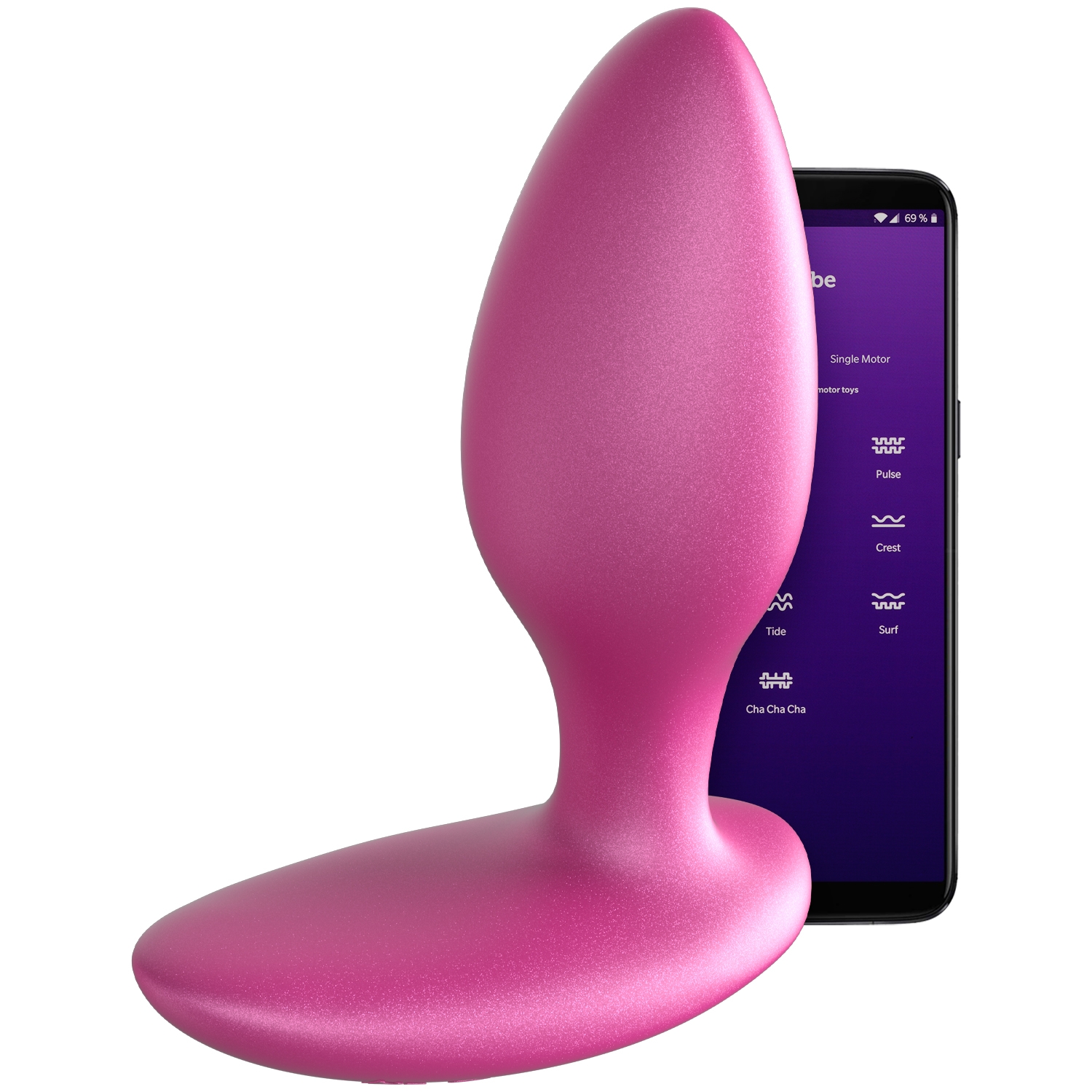 We-Vibe Ditto+ Vibrating Butt Plug with Remote Control and App - Pink