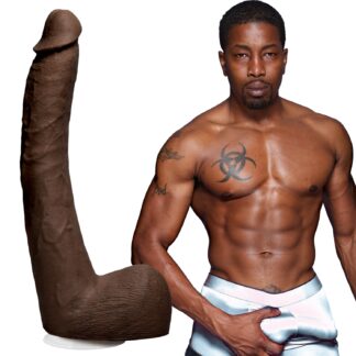 Doc Johnson Signature Cocks Isiah Maxwell UltraSkyn Dildo - Brown