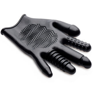 Master Series Pleasure Poker Glove - Black - One Size