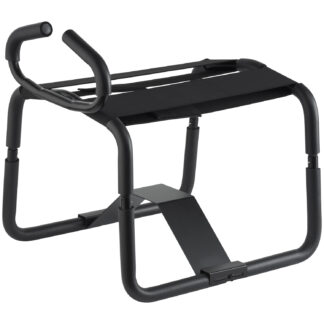 Obaie Bouncing Sex Chair with Handle and Dildo Base - Black