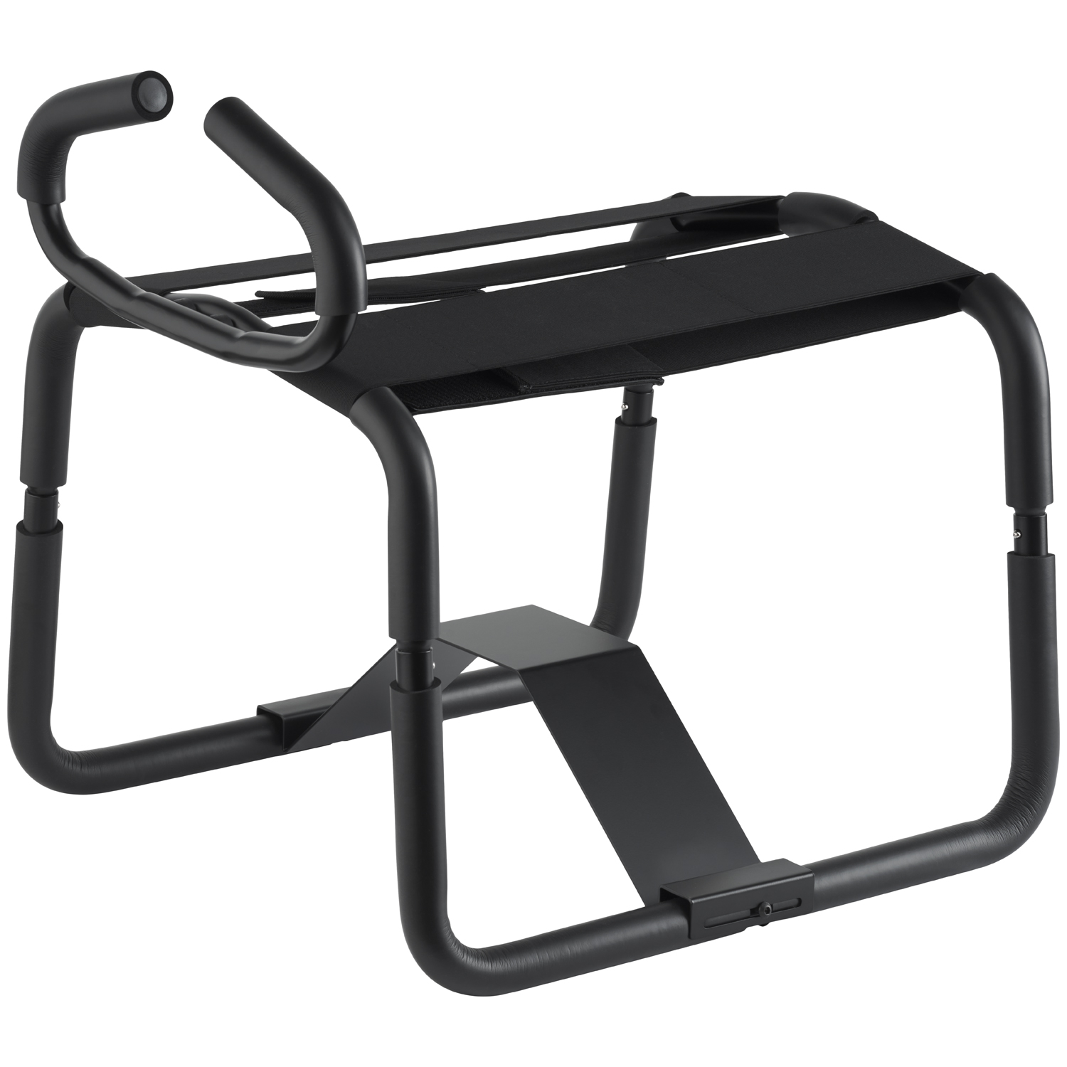 Obaie Bouncing Sex Chair with Handle and Dildo Base - Black