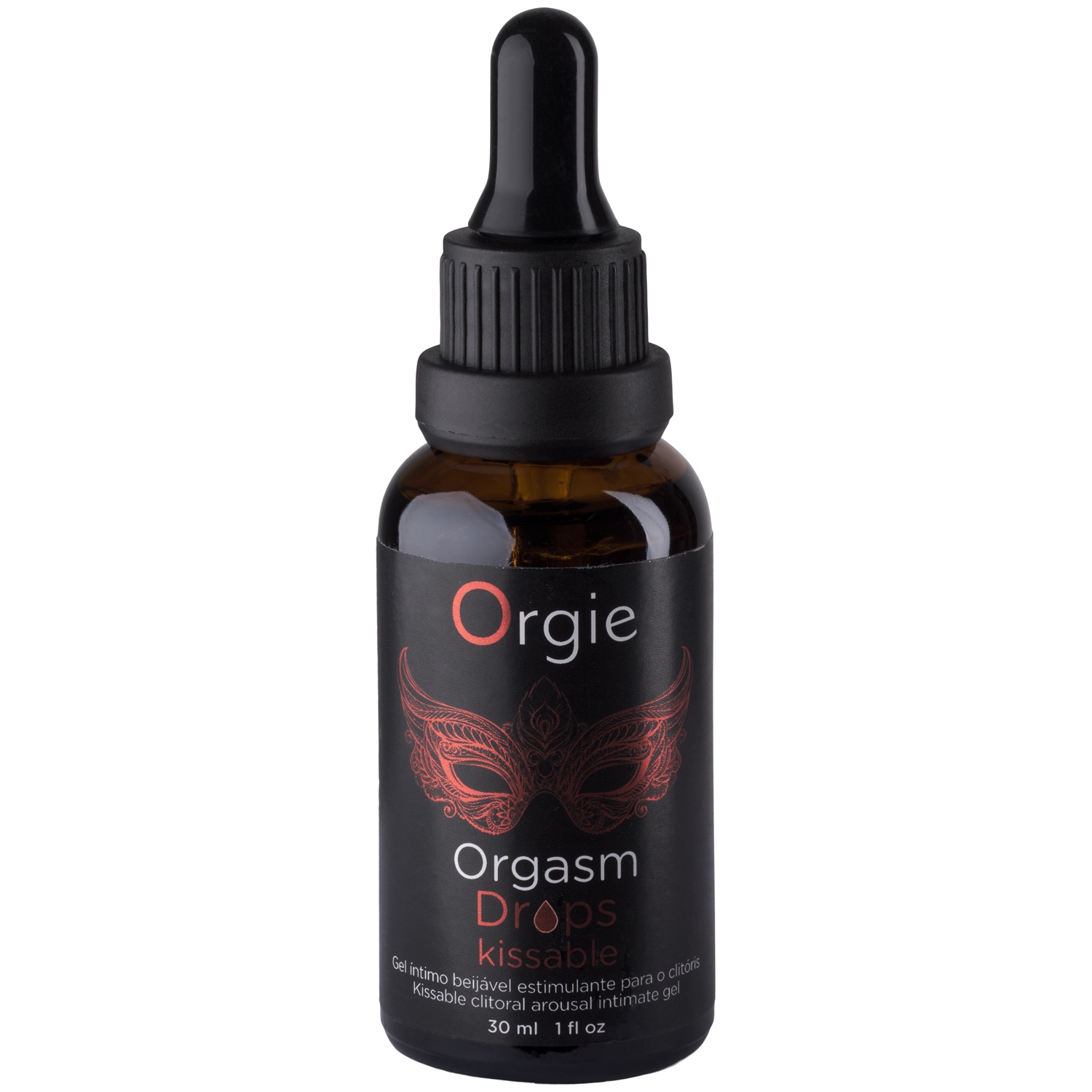 Orgie Orgasm Drops Kissable Intimate Gel 30 ml - Black
