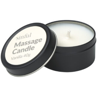 Sinful Vanilla Massage Candle 40 g - White