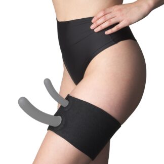 Sportsheets Dual Penetration Thigh Strap-On - Black