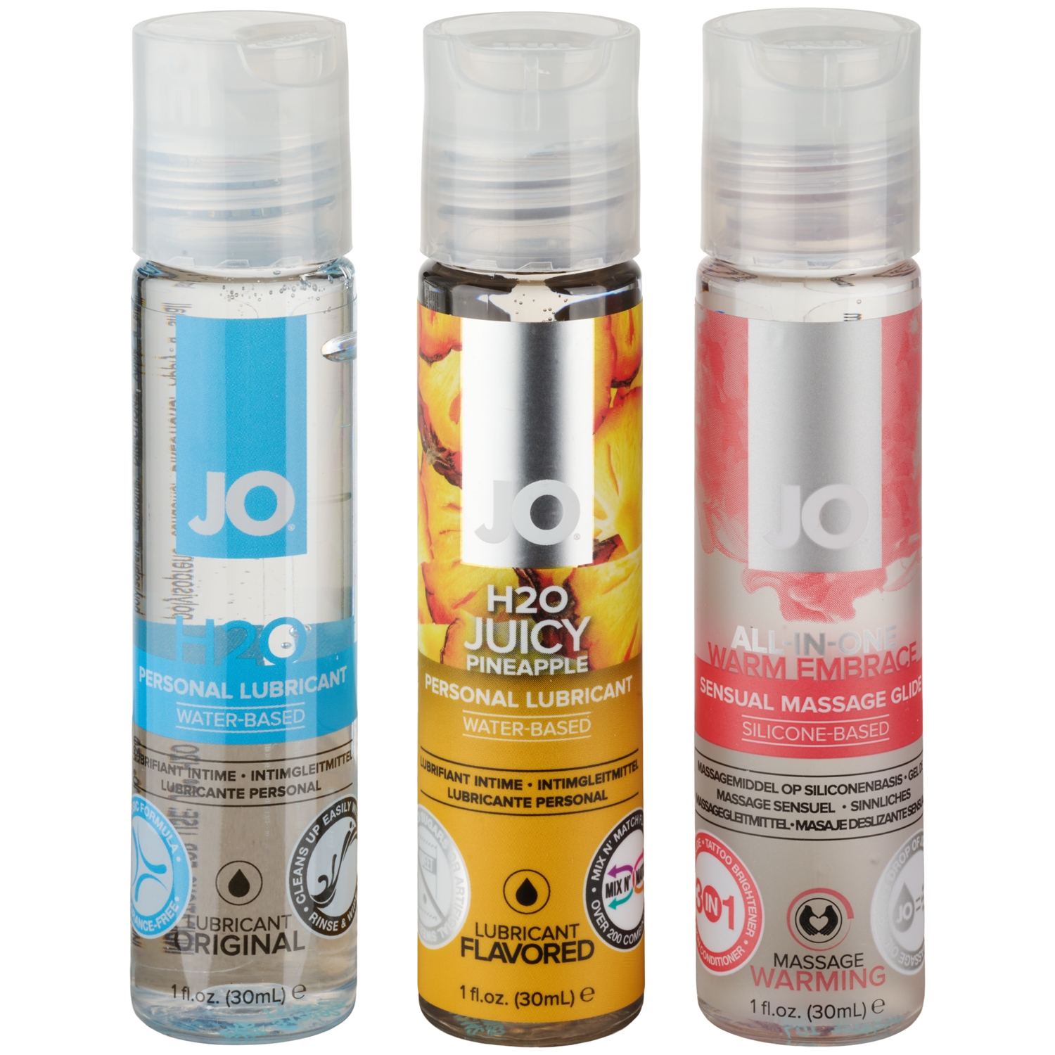 System JO Tri Me Classic Lube Set 3 x 30 ml - Clear