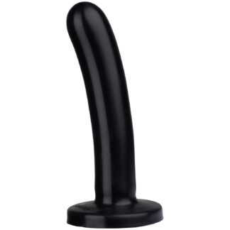 Tantus Silk Silicone Dildo Medium 5.3 Inch - Black